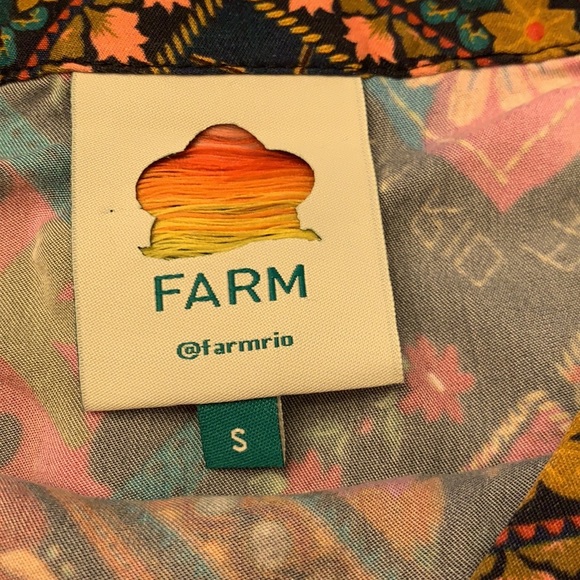 Farm Rio Mixed Scarves MIDI Skirt - Picture 10 of 10